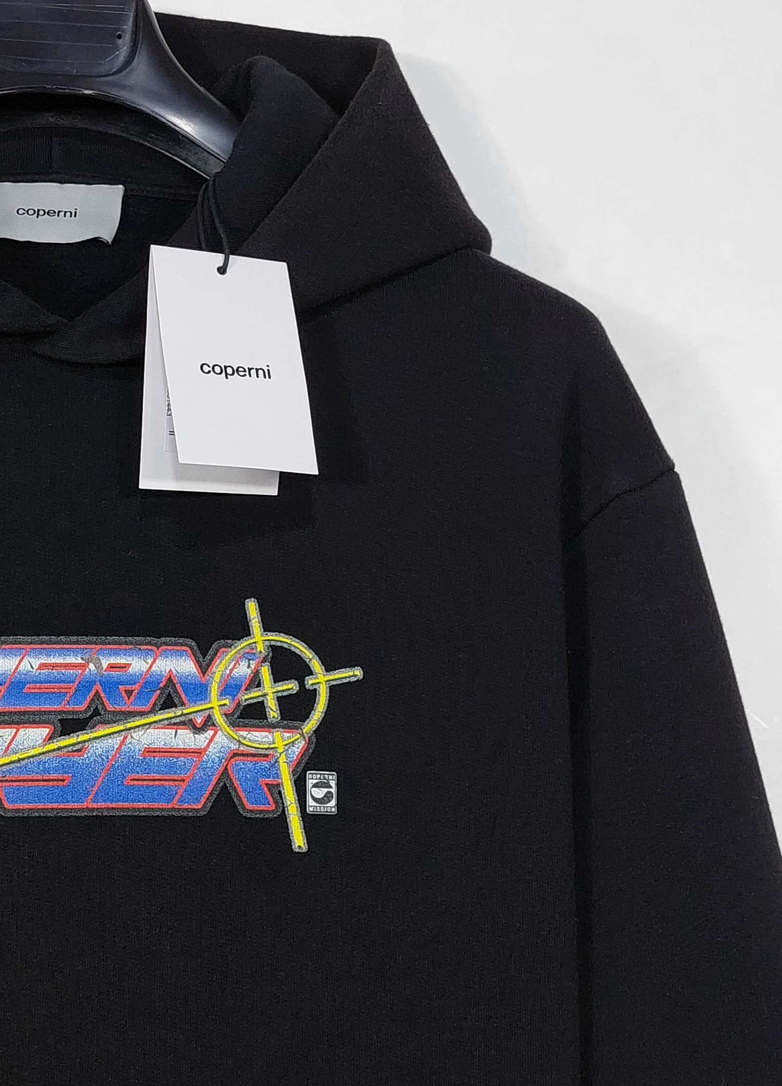Sudadera con capucha Coperni con eslogan - negra L – photo 6